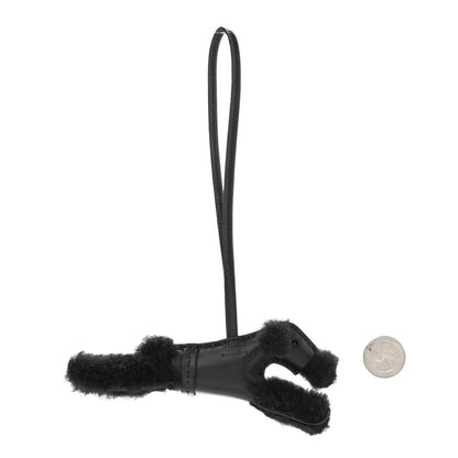 Hermes Milo Lambskin Shearling Budy Punk Charm Black 2 of 4