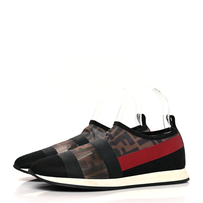 Fendi Technical Mesh FF Sneakers 38 Tobacco Red 3 of 7