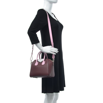 Givenchy Sugar Goatskin Mini Tri-Color Antigona Burgundy Pink White 2 of 7