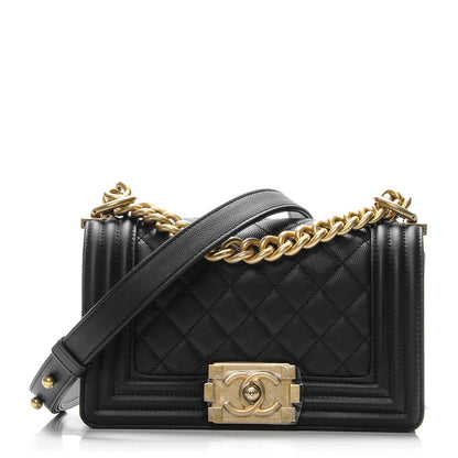 Chanel Caviar Quilted Small Boy Flap Black 1 of 8