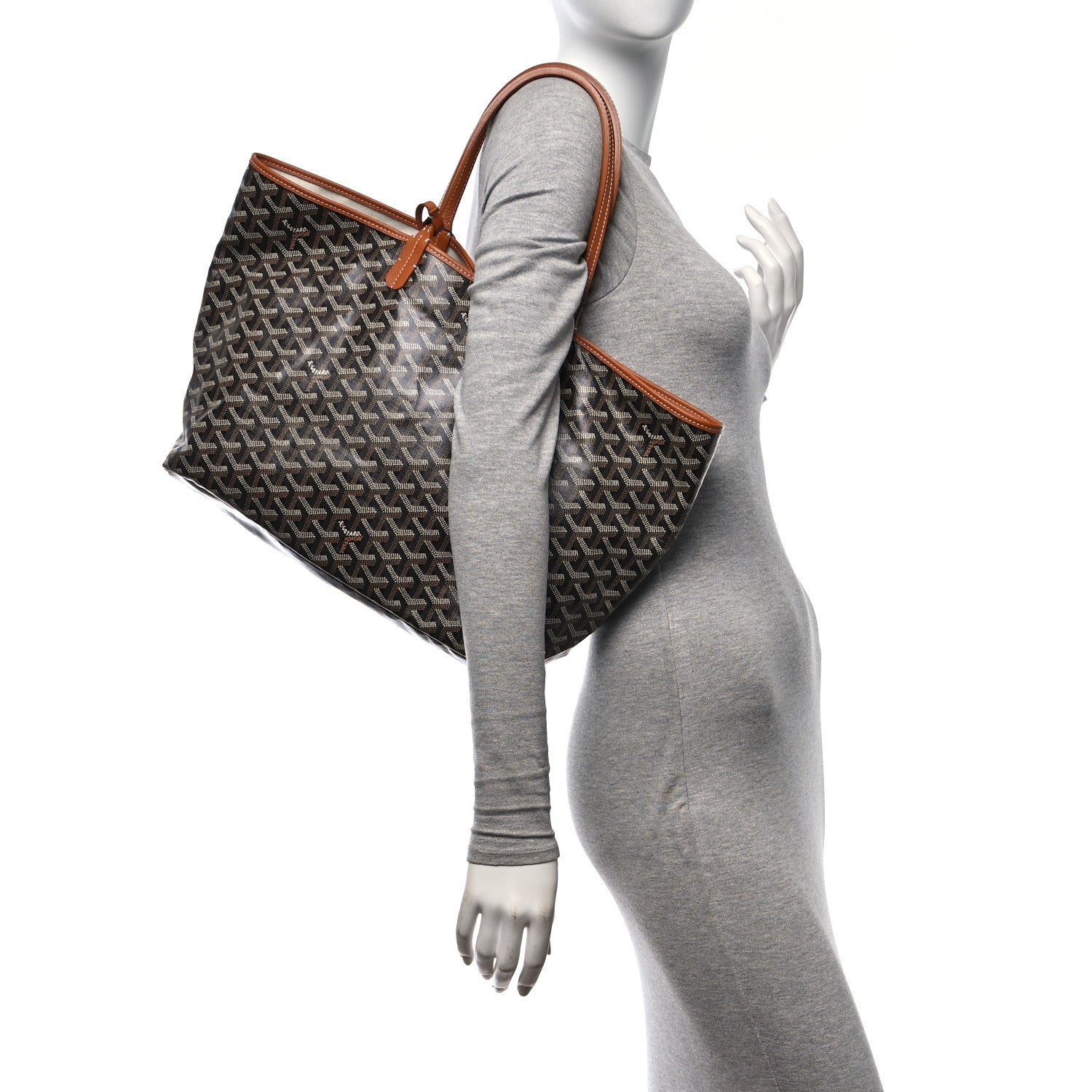 Goyard Goyardine Saint Louis PM Black Gold 2 of 11