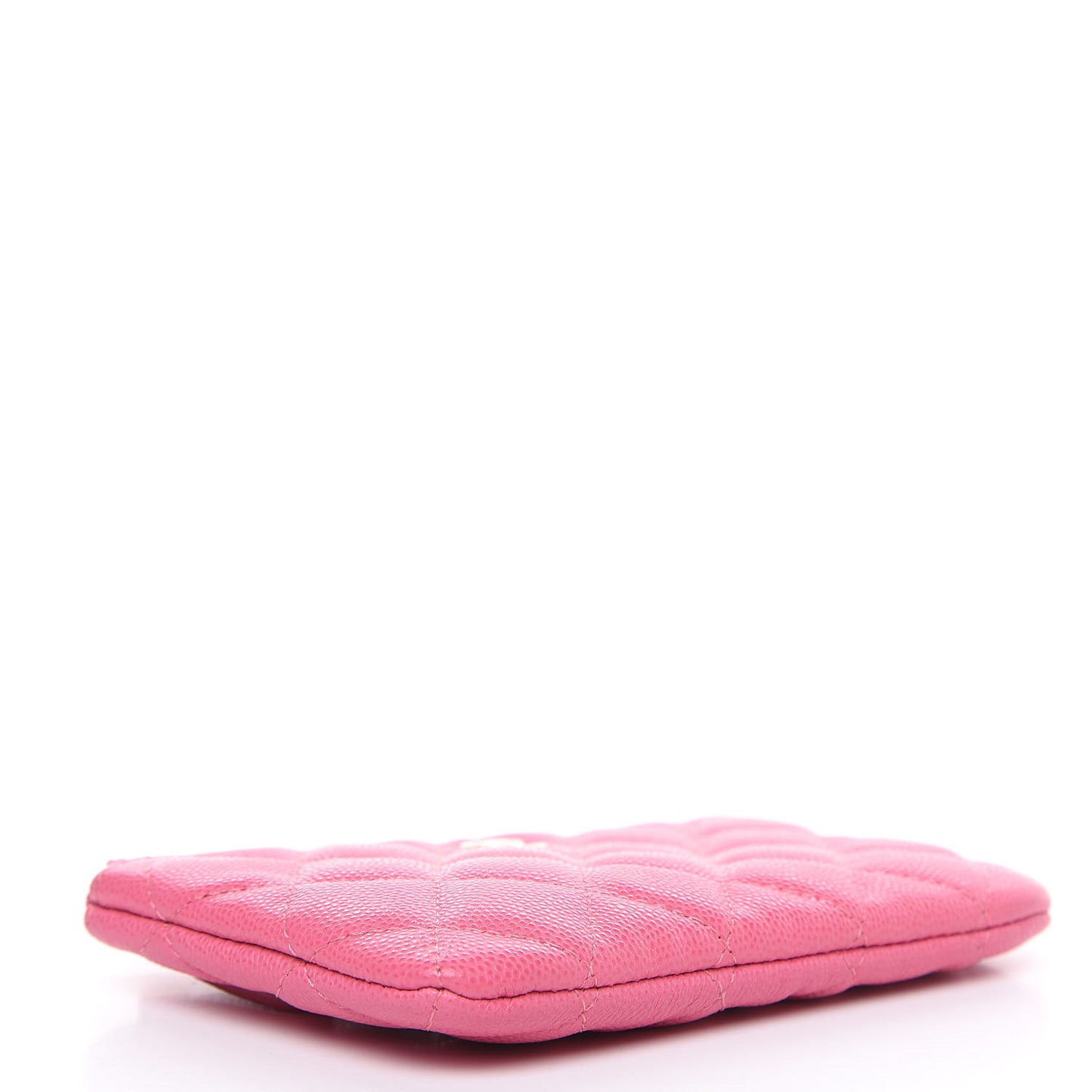 Caviar Quilted Small Cosmetic Case Pink