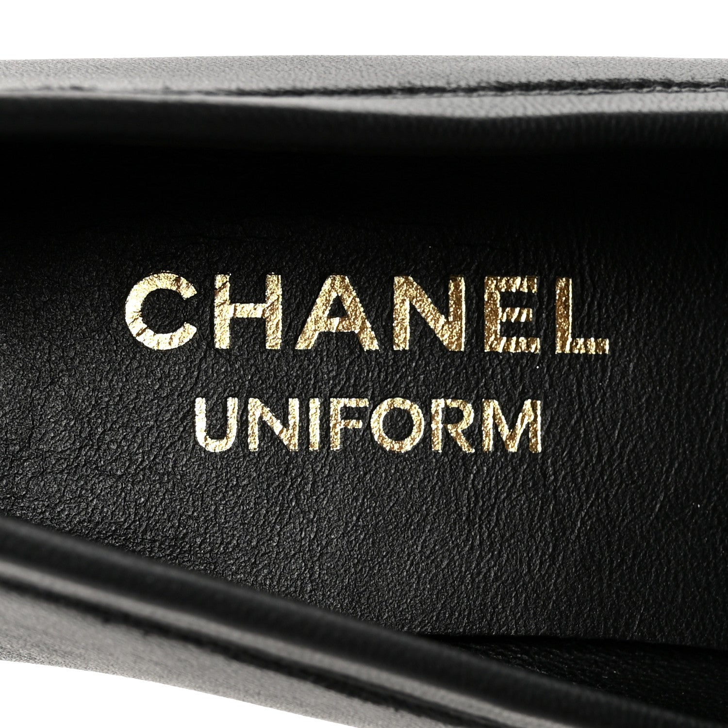 Chanel Lambskin Womens Stitched CC Loafers 35 Black 8 of 9
