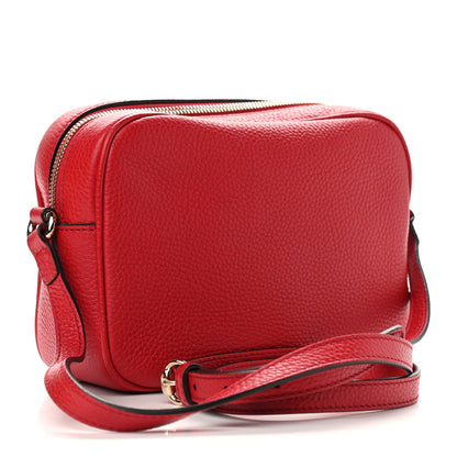 Gucci Pebbled Calfskin Small Soho Disco Bag Vibrant Red 2 of 8