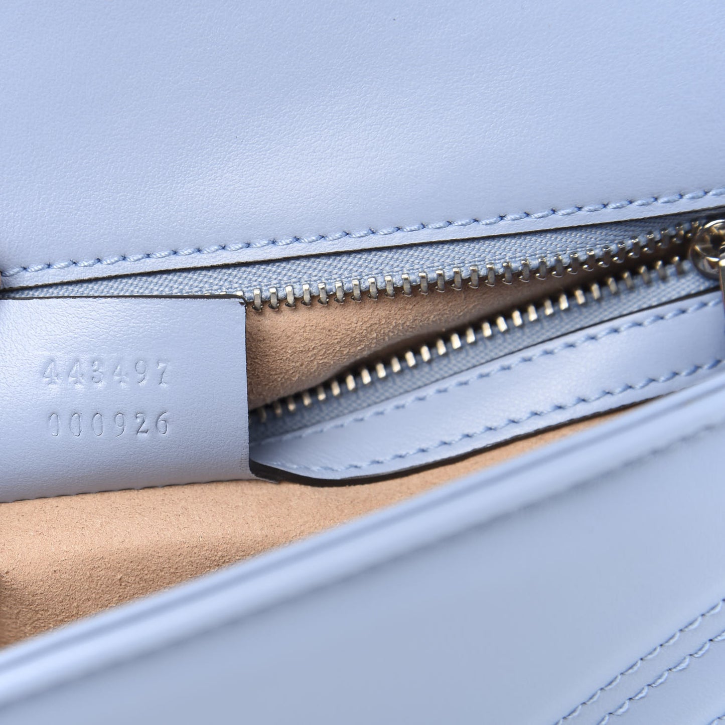 Calfskin Matelasse Small GG Marmont Shoulder Bag Porcelain Light Blue