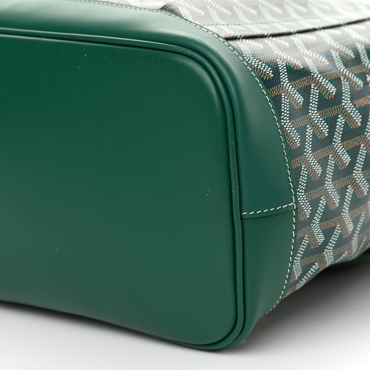 Goyard Goyardine Calfskin Alpin MM Backpack Green 9 of 9
