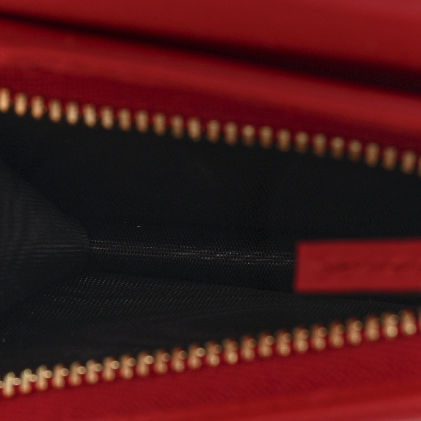 GG Supreme Monogram Bosco Patch Card Case Wallet Beige Malva Hibiscus Red