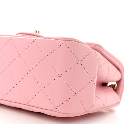 Chanel Lambskin Quilted Mini Square Flap Light Pink 10 of 11
