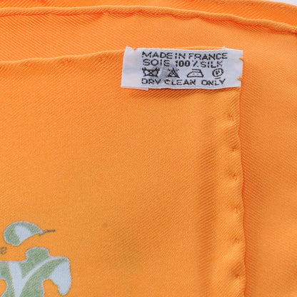 Hermes Silk Les Chevaux Se Rendent Au Depart Pocket Square Scarf 6 of 6