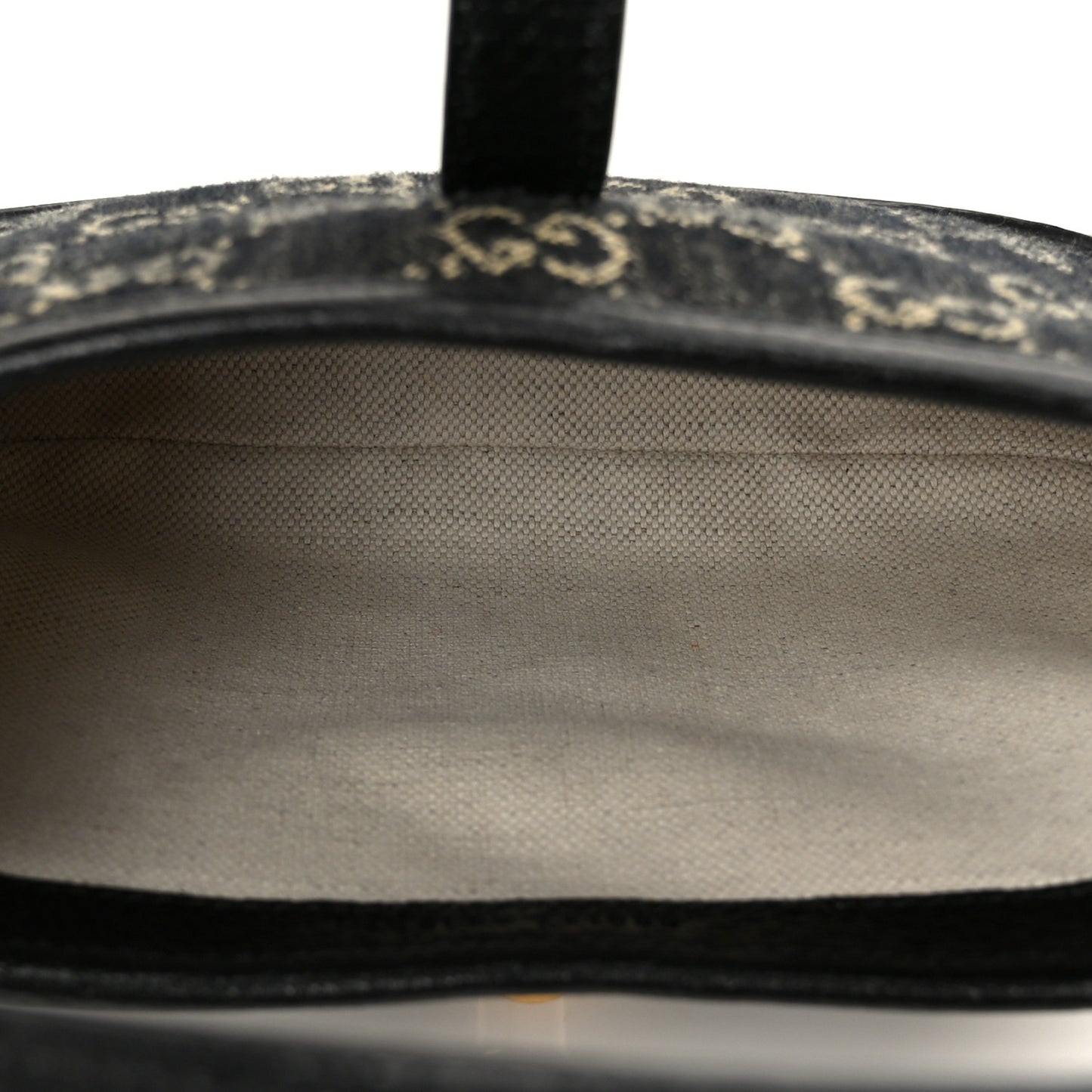 Jacquard Denim GG Monogram Small Jackie 1961 Hobo Black Ivory