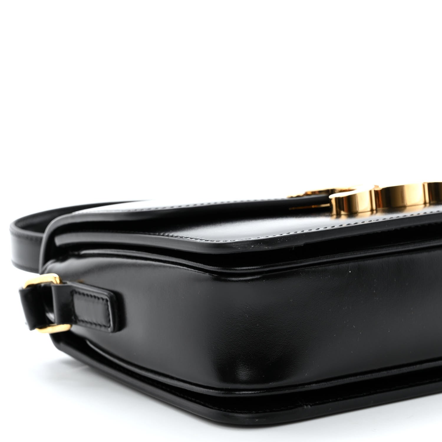 Celine Shiny Calfskin Teen Triomphe Black 8 of 9