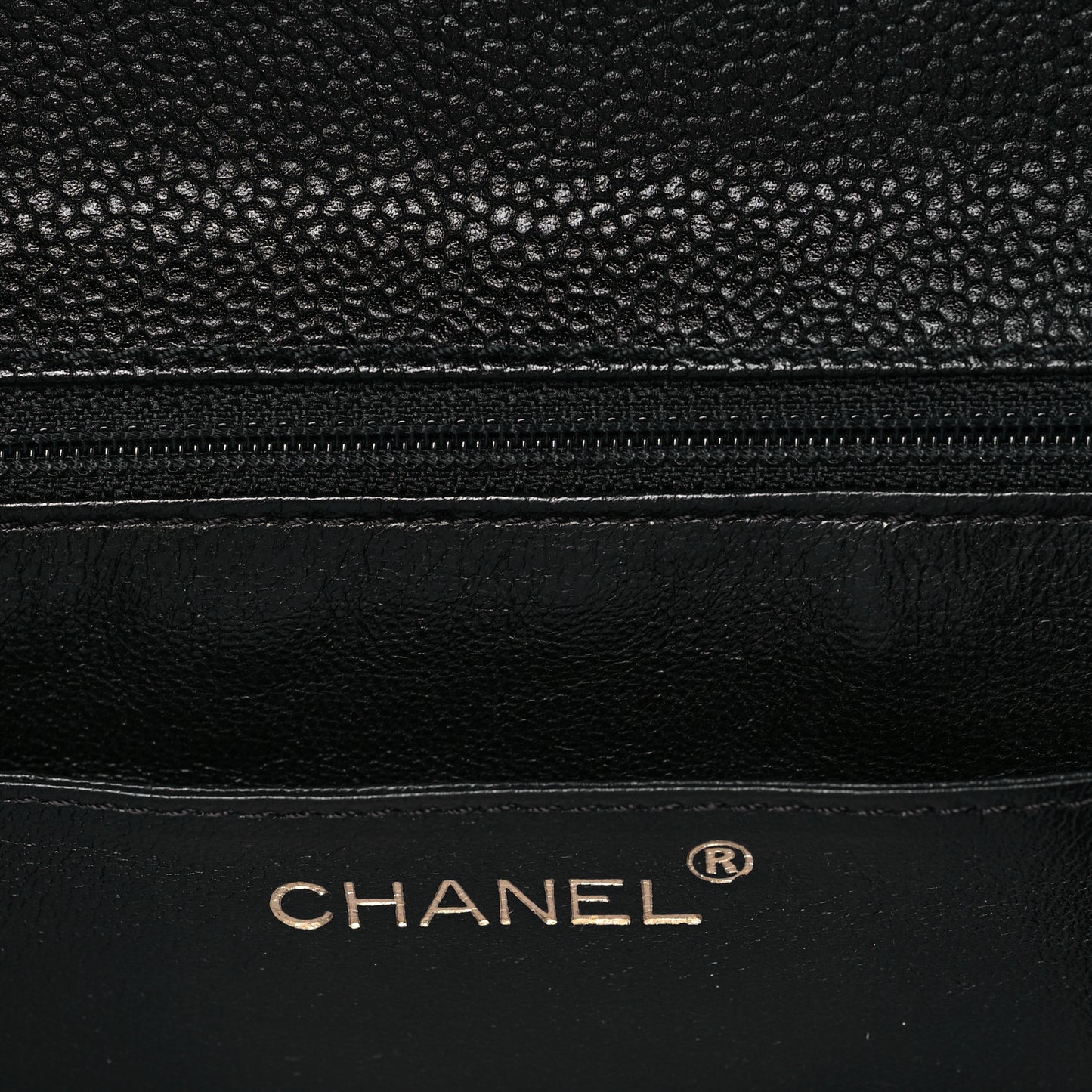 Caviar Quilted Jumbo Kelly Flap Black