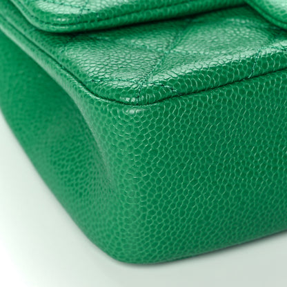 Chanel Caviar Quilted Mini Incognito Square Flap Green 9 of 11