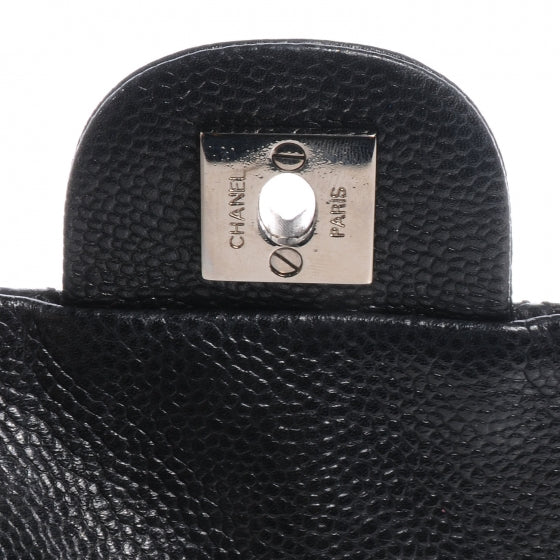 Caviar Quilted New Mini Flap Black