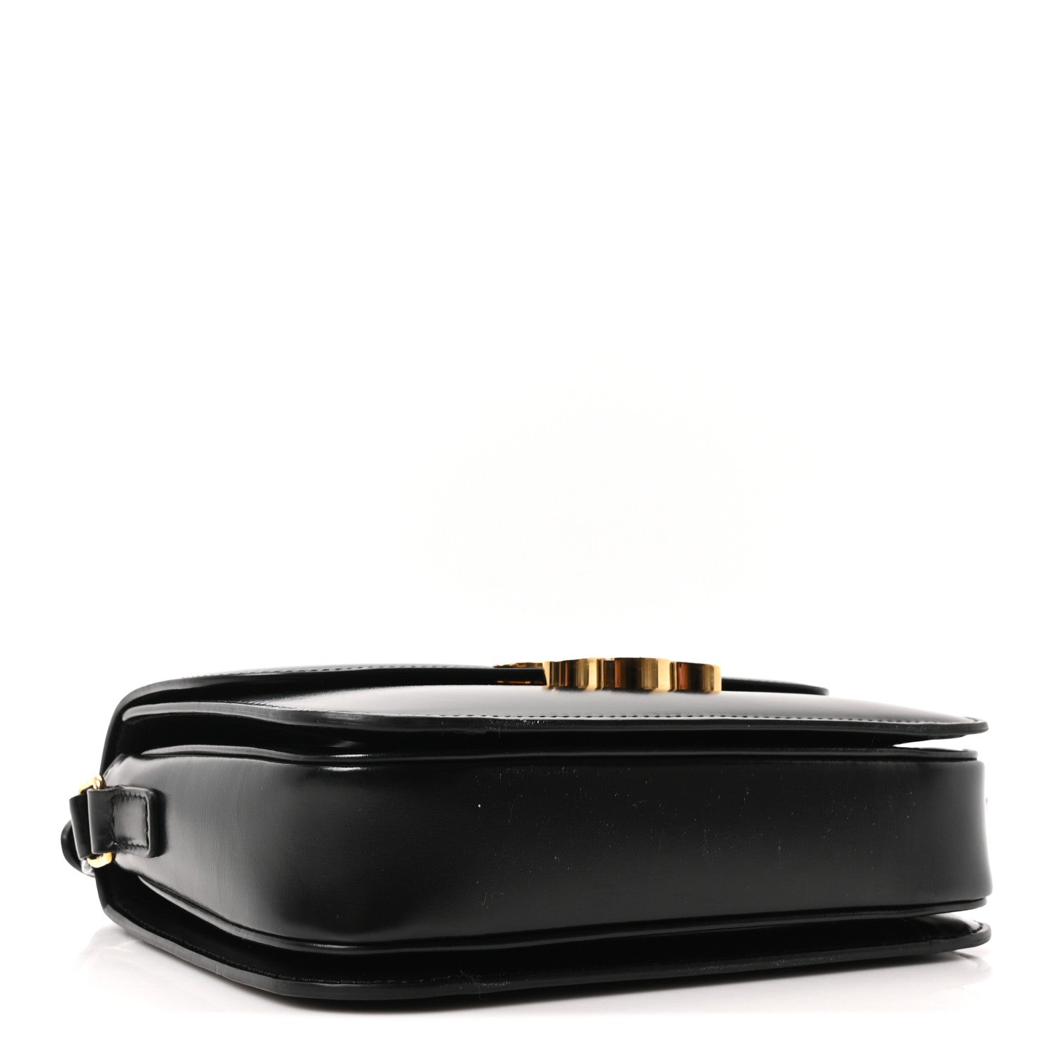Celine Shiny Calfskin Medium Triomphe Black 4 of 10