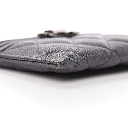 Chanel Caviar Quilted Boy Card Holder Charcoal 5 of 11
