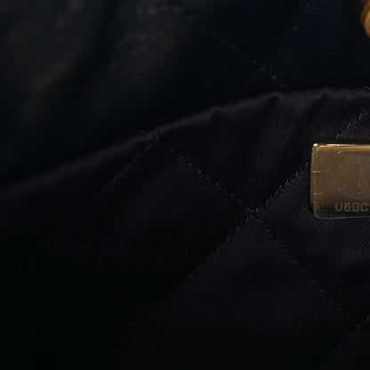 Chanel Shiny Calfskin Quilted Mini Chanel 22 Navy Blue 6 of 10