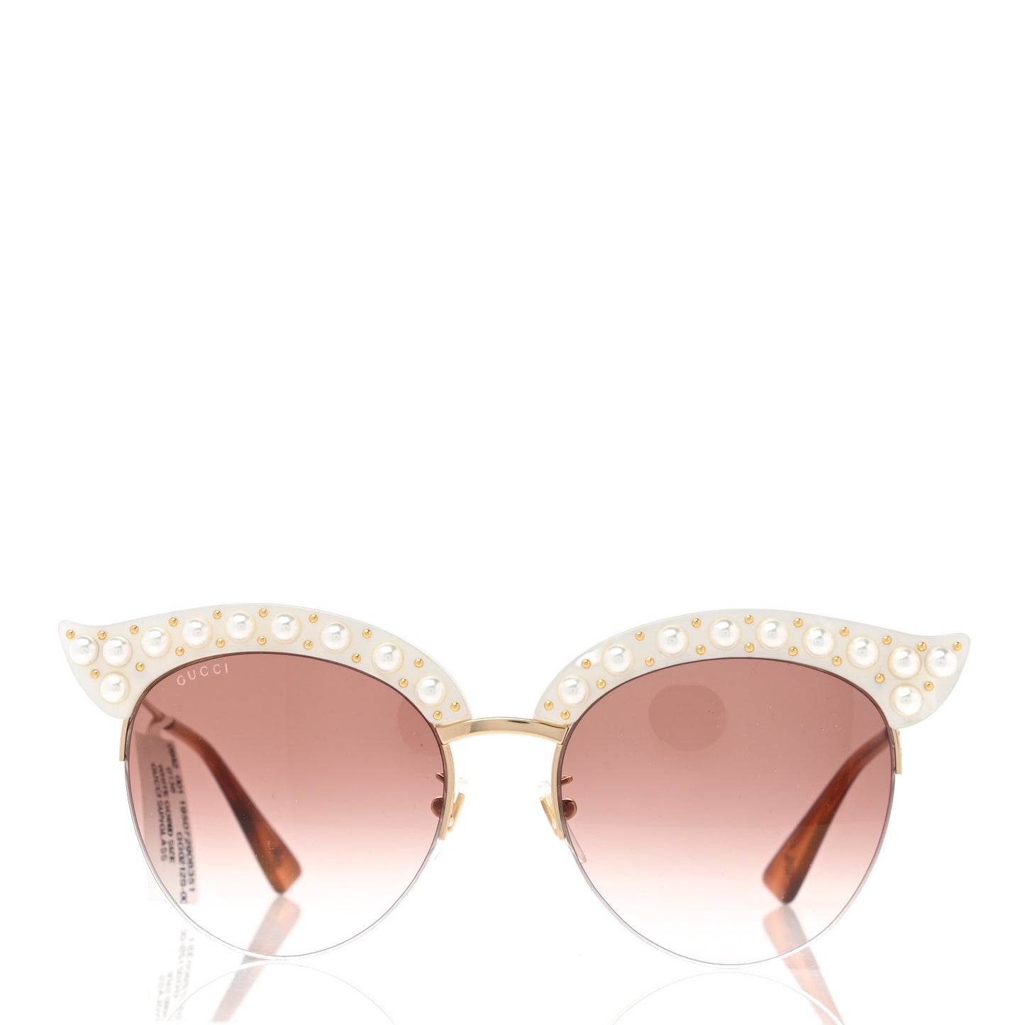 Pearl Cat Eye Sunglasses GG0212S White
