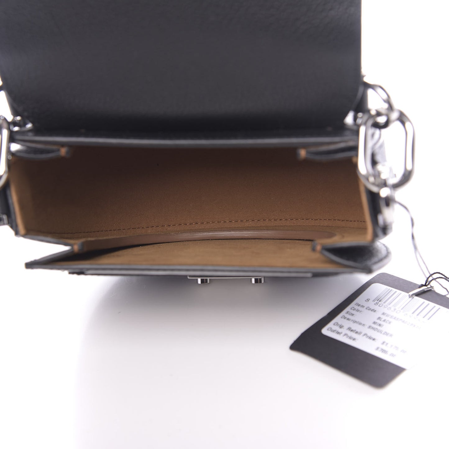 Calfskin Mini Patricia Studded Crossbody Bag Black