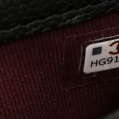 Chanel Caviar Quilted Flap Phone Holder With Chain Black 9 of 13