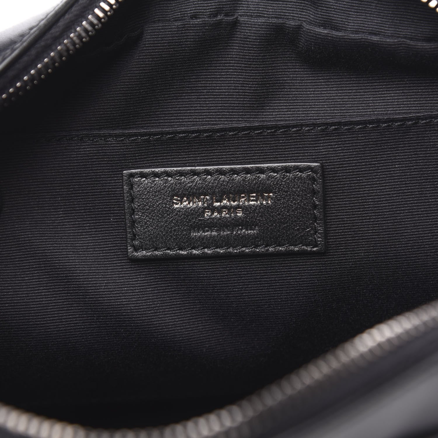 Saint Laurent Calfskin Matelasse Monogram Lou Camera Bag Black 6 of 9