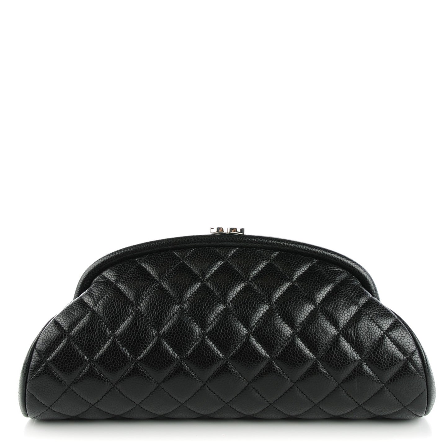 Caviar Quilted Timeless Clutch Black