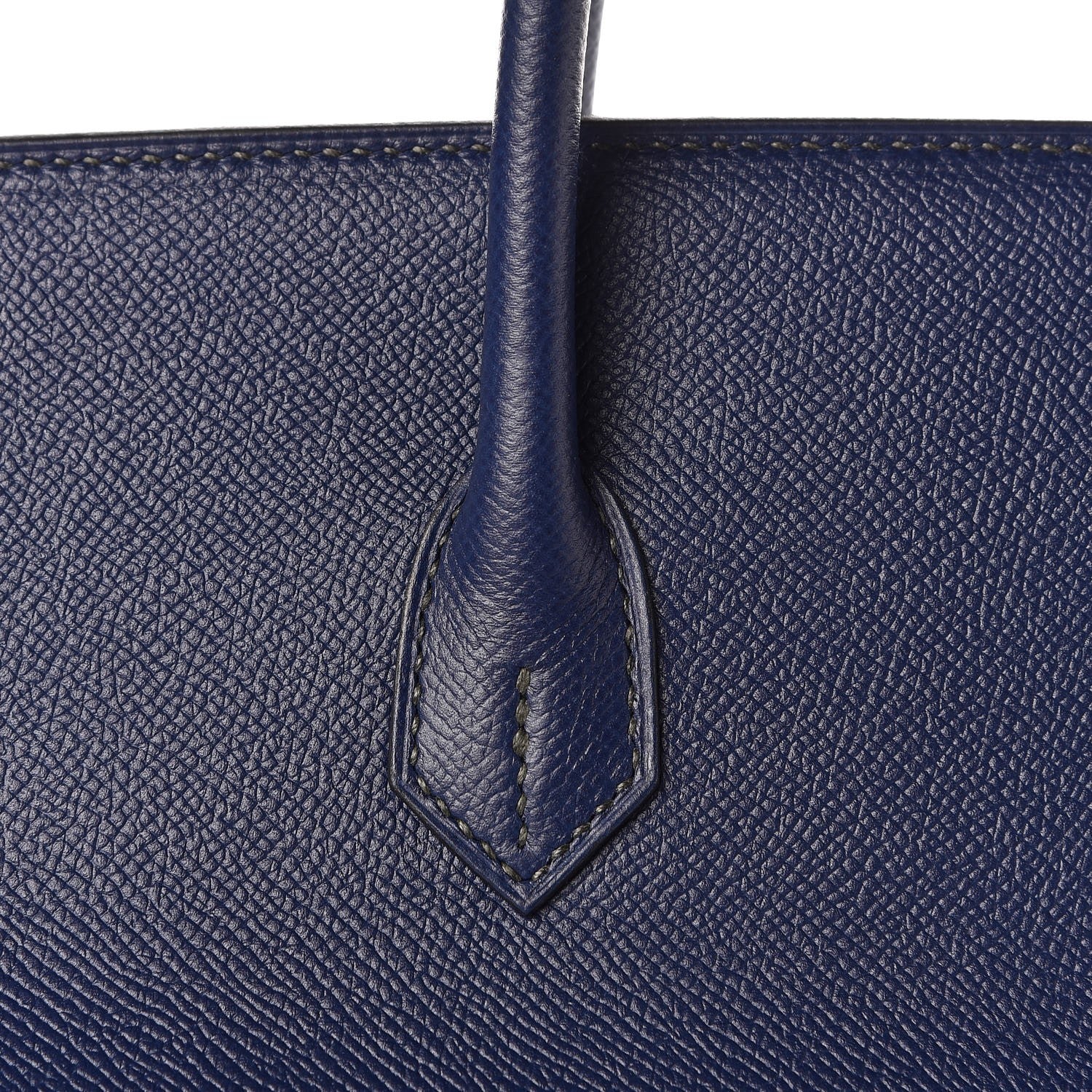 Hermes Epsom Horseshoe Birkin 40 Bleu Saphir Malachite 30 of 32