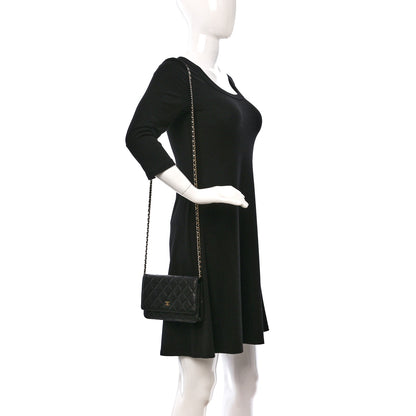 Chanel Caviar Quilted Wallet on Chain WOC Black 2 of 9