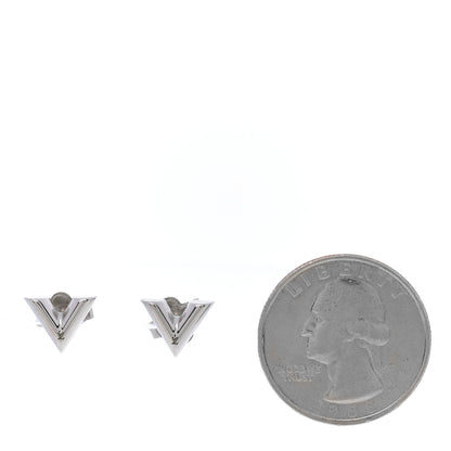 Louis Vuitton Essential V Stud Earrings Silver 2 of 5