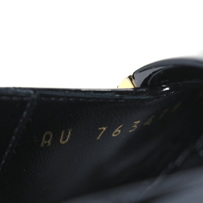 Saint Laurent Patent Madame 115mm Slingback Pumps 38.5 Black 8 of 10