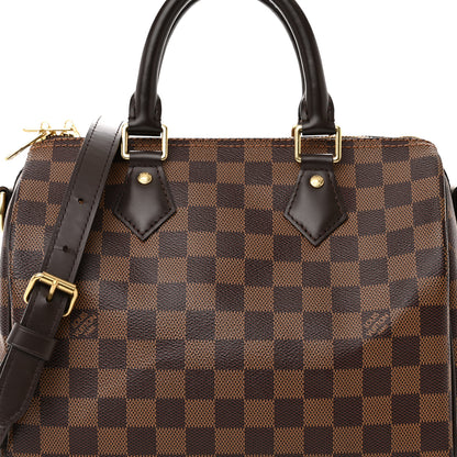 Louis Vuitton Damier Ebene Speedy Bandouliere 25 8 of 10
