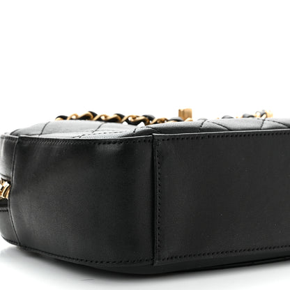 Chanel Goatskin Quilted Chanel 19 Camera Case Black 9 of 10