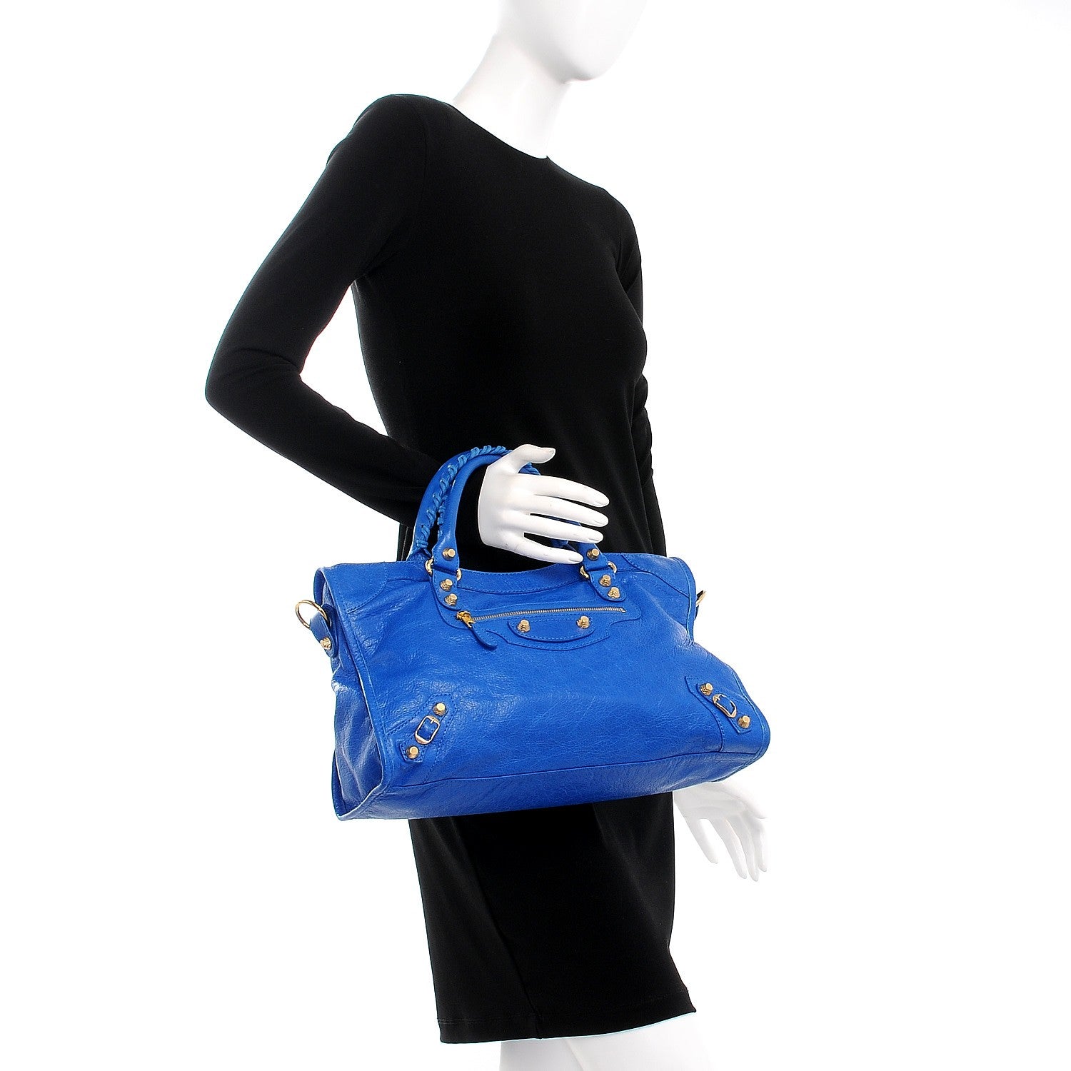Balenciaga Agneau Giant 12 Gold Hardware City Bleu Lazuli 3 of 8