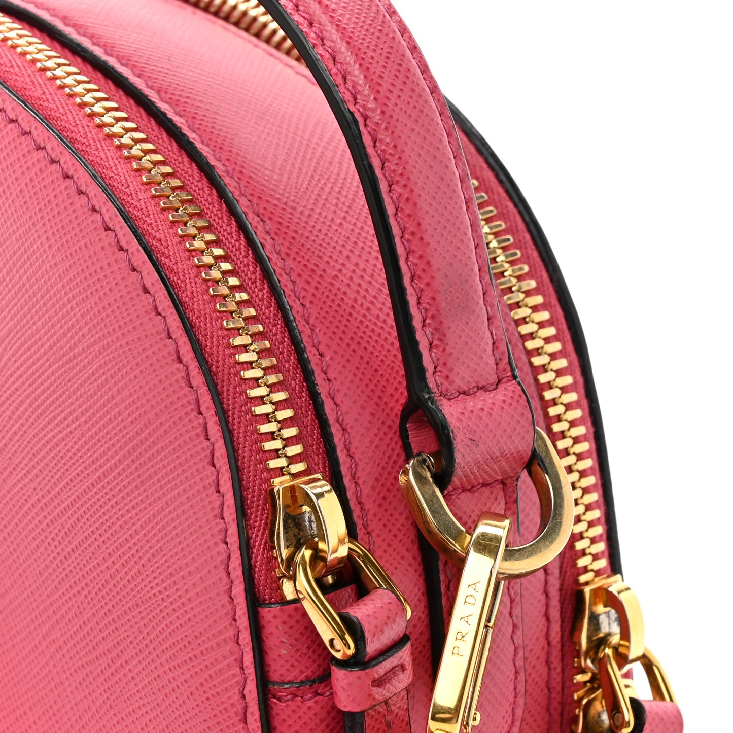 Saffiano Lux Odette Crossbody Magenta