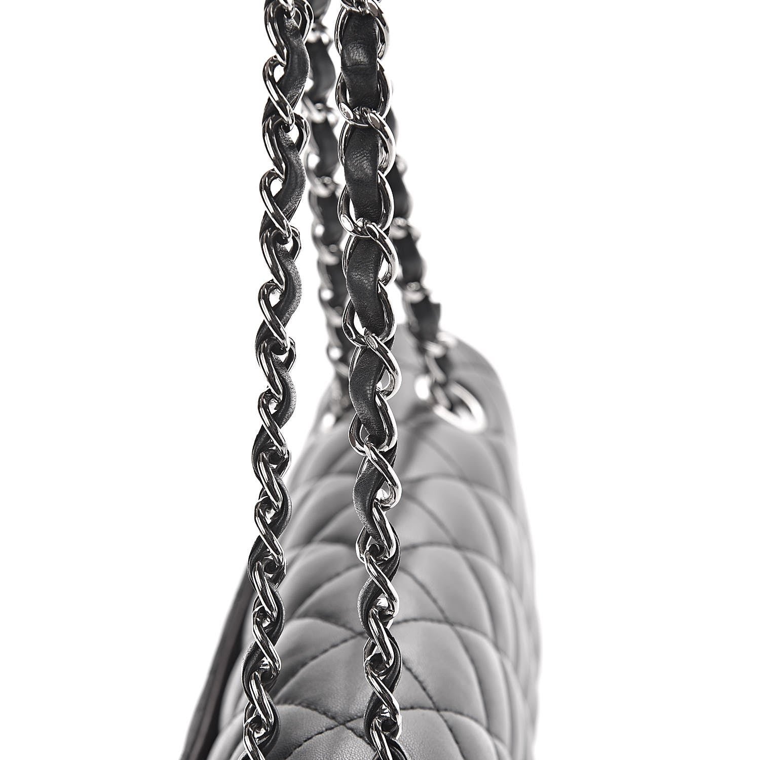 Chanel Lambskin Quilted Medium Double Flap Black 17 of 18