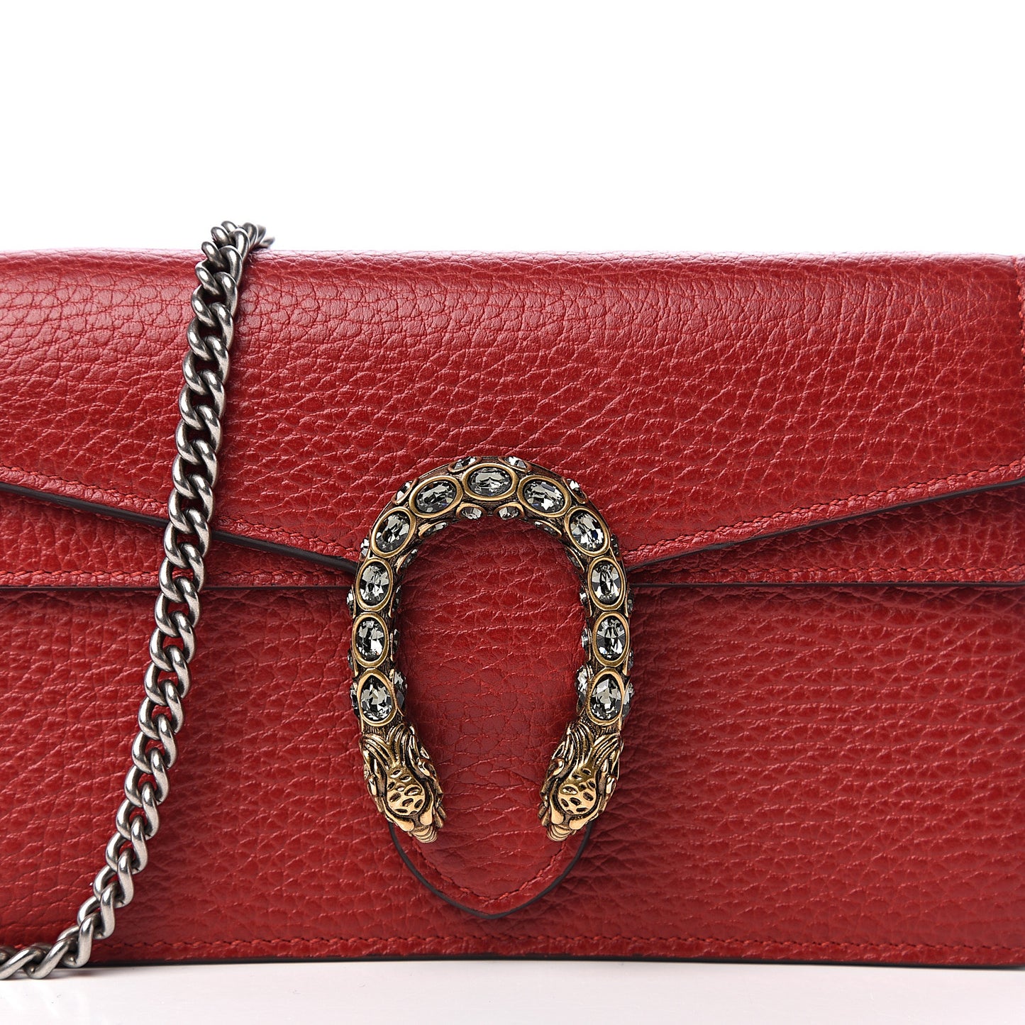 Calfskin Super Mini Dionysus Shoulder Bag Hibiscus Red