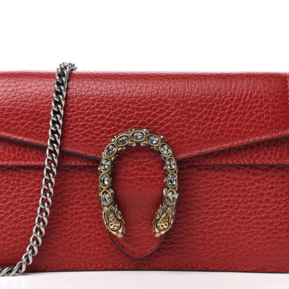 Gucci Calfskin Super Mini Dionysus Shoulder Bag Hibiscus Red 8 of 8
