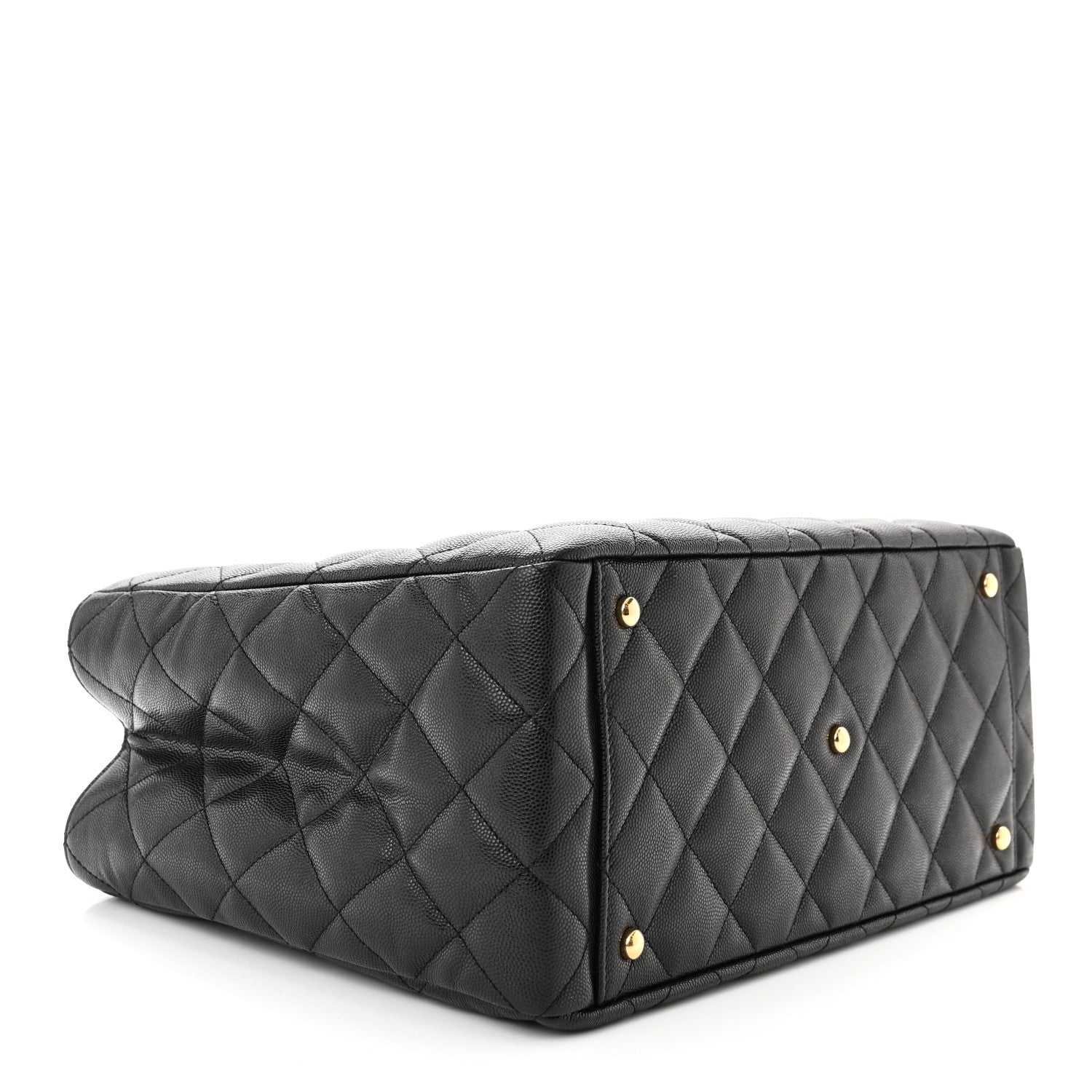 Chanel Caviar Quilted Small Shopping Tote Black 4 of 10