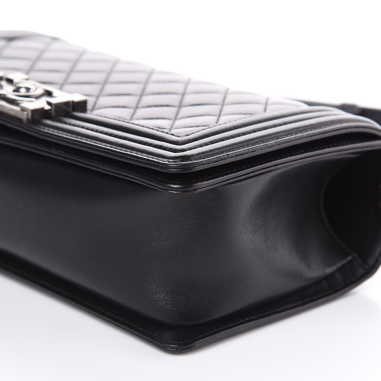 Chanel Lambskin Quilted Medium Boy Flap Black 9 of 12