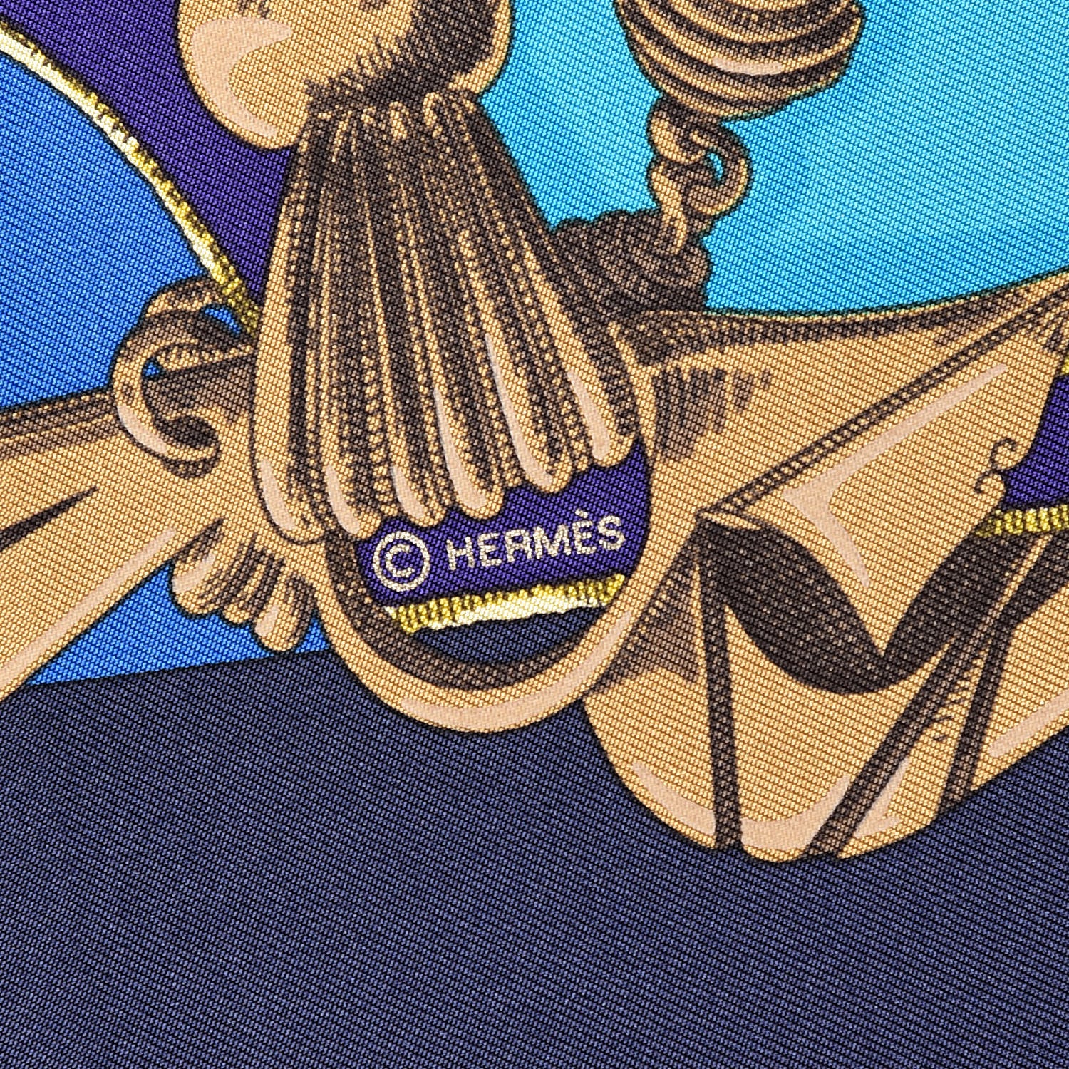 Hermes Silk L'Instruction Du Roy Scarf 90 7 of 8