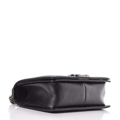 Chanel Calfskin Double Stitch Medium Boy Flap Black 4 of 16