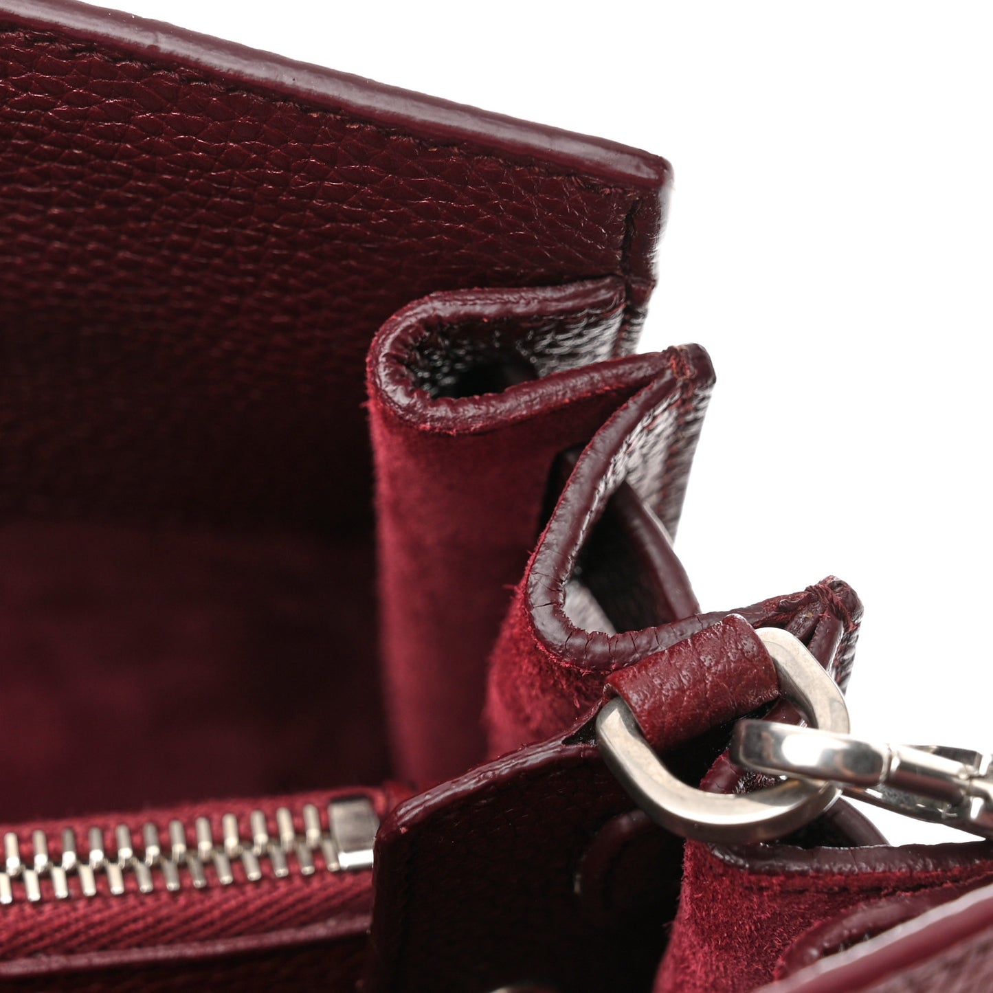 Grained Calfskin Baby Supple Sac De Jour Palissandre
