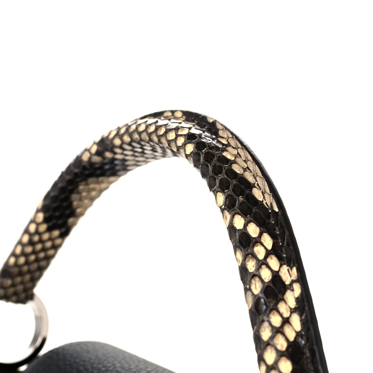 Taurillon Python Capucines PM Black