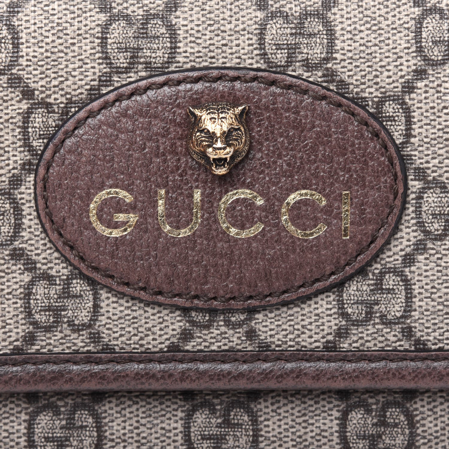 Gucci GG Supreme Monogram Neo Vintage Web Belt Bag Brown 19 of 22