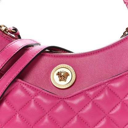 Versace Nappa Quilted Medusa Shoulder Bag Fuchsia 7 of 9