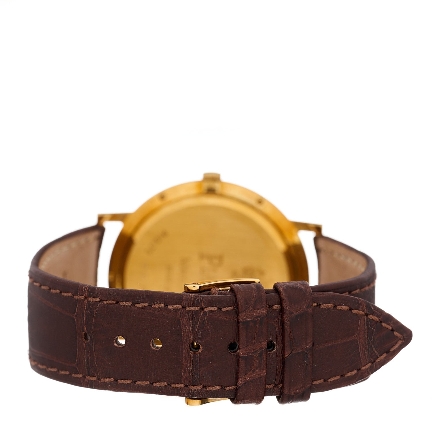 Piaget 18K Yellow Gold Alligator 38mm Altiplano Manual Winding Watch 3 of 4