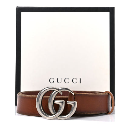 Gucci Cuoio Toscano Nickel Double Double G 30mm Belt 85 34 Cuir 14 of 14