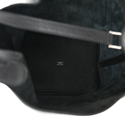 Hermes Taurillon Clemence Picotin Lock 22 MM Black 5 of 17