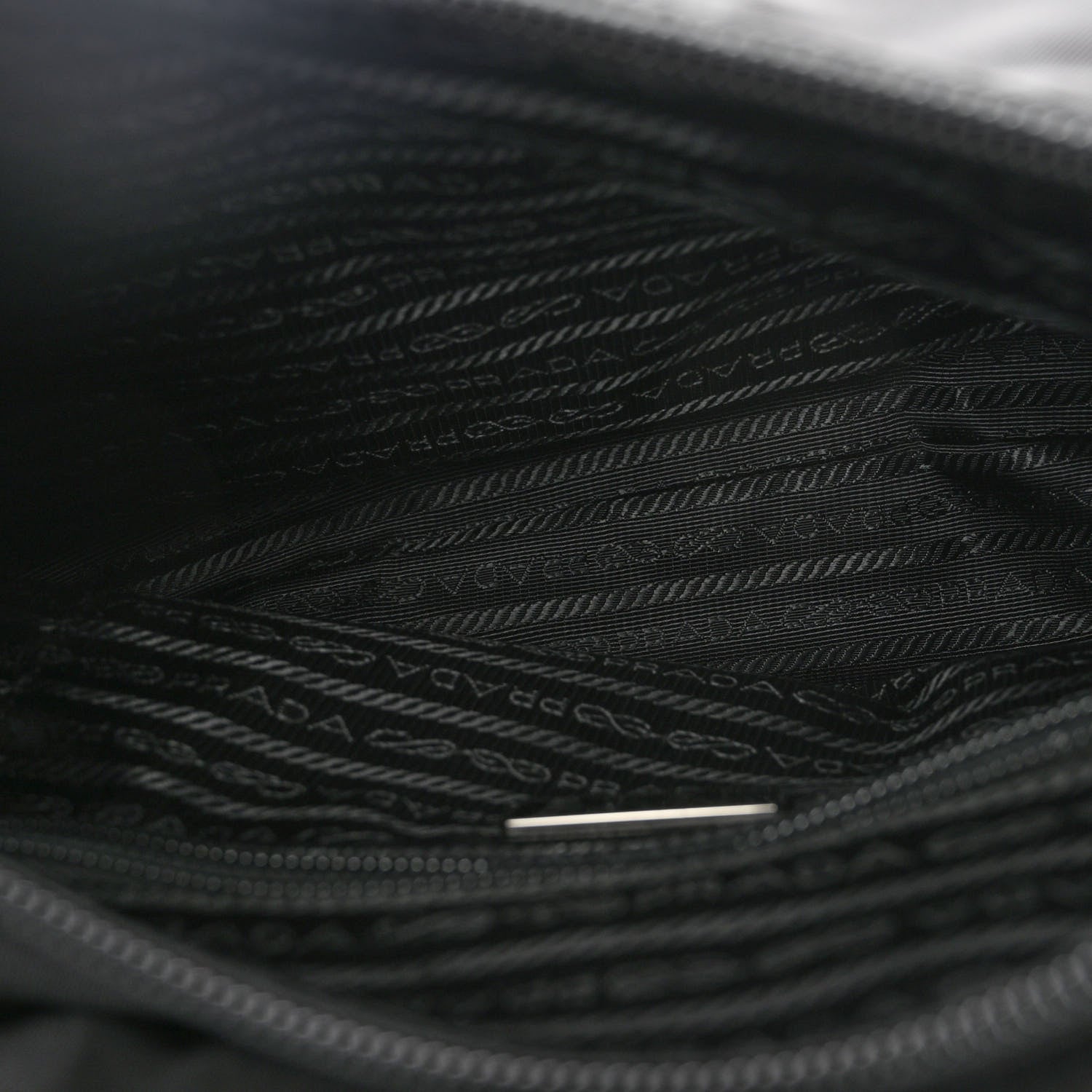 Prada Tessuto Nylon Saffiano Small Vela Messenger Black 5 of 11