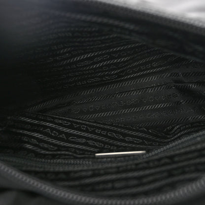 Prada Tessuto Nylon Saffiano Small Vela Messenger Black 5 of 11